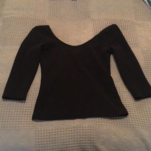 Black shirt - scooped back